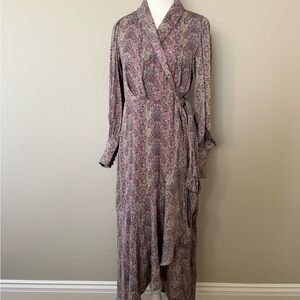 Banana Republic Paisley Print Dress - Purple and Pink